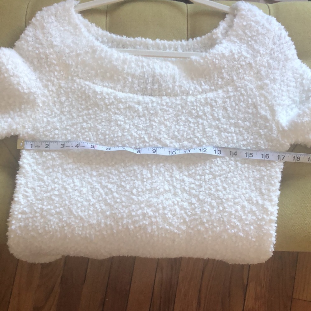 NWT Windsor Fluffy Plush White Sweater For Women-Warm and Magical Look I M - Picture 13 of 15